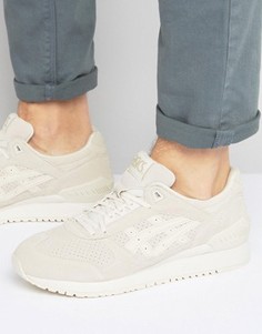 Бежевые замшевые кроссовки Asics Gel-Respector H721L 0202 - Бежевый