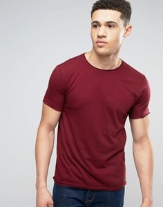 Базовая футболка с необработанными краями Brave Soul - Красный