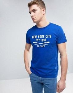 Футболка классического кроя с логотипом Tommy Hilfiger Harry - Синий