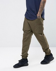 Зауженные спортивные штаны с карманами-карго ASOS - Зеленый