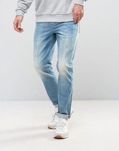 Светлые эластичные джинсы слим ASOS - Синий