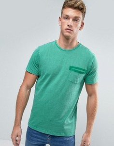Футболка с накладным карманом Esprit - Зеленый