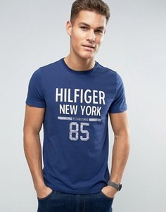 Футболка классического кроя с логотипом Tommy Hilfiger Karl NY - Темно-синий