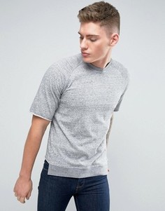 Футболка с рукавами реглан и необработанными краями Jack &amp; Jones Originals - Серый