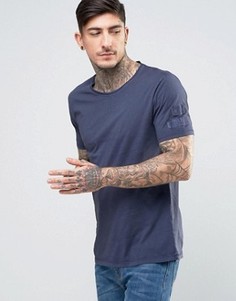 Футболка с нашивками Nudie Jeans Co Ove - Темно-синий