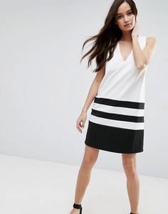 Цельнокройное платье с V-образным вырезом ASOS - Мульти