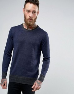 Трикотажный джемпер с круглым вырезом Scotch &amp; Soda - Темно-синий