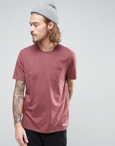 Красная меланжевая футболка с карманом Element - Красный