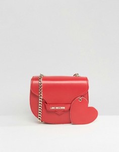 Сумка через плечо с сердцем Love Moschino - Красный