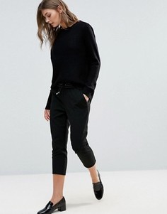 Укороченные брюки Only Poppy PU - Черный