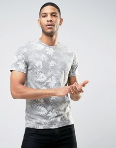 Футболка с цветочным принтом Jack &amp; Jones Originals - Серый