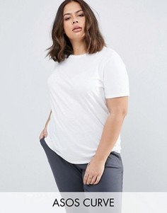 Футболка с круглым вырезом ASOS CURVE - Белый