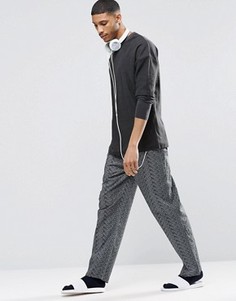Тканые штаны для дома классического кроя Calvin Klein - Черный