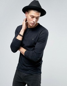 Лонгслив с логотипом AllSaints - Черный