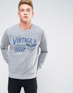 Свитшот с винтажным принтом Jack &amp; Jones Vintage - Серый