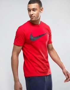 Красная футболка с логотипом-галочкой Nike 707456-657 - Красный