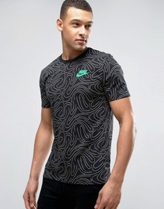 Черная футболка с принтом Nike 834699-010 - Черный