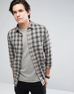 Рубашка классического кроя в клетку Jack &amp; Jones Vintage - Бежевый