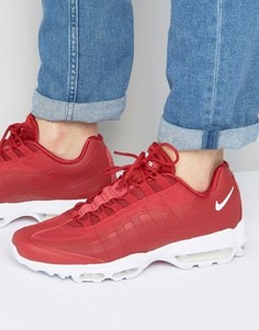 Красные кроссовки Nike Air Max 95 Ultra 857910-600 - Красный
