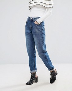 Темные джинсы в винтажном стиле Lost Ink - Синий