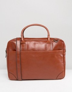 Кожаная сумка для ноутбука с одним отделением Royal RepubliQ Explorer - Рыжий