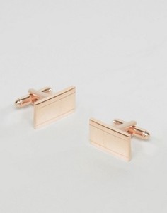 Прямоугольные запонки ASOS - Золотой