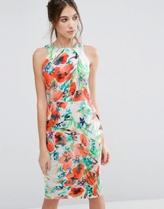 Платье-футляр с цветочным принтом Closet - Мульти