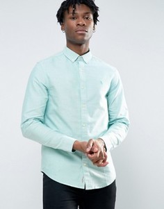 Зеленая узкая оксфордская рубашка на пуговицах Original Penguin - Зеленый