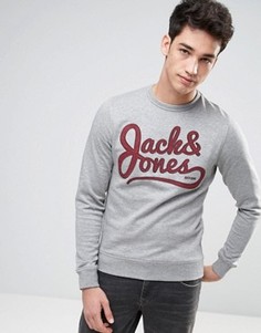 Свитшот с принтом Jack &amp; Jones Originals - Серый