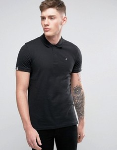 Футболка-поло с вышивкой логотипа на груди Jack &amp; Jones Originals - Черный
