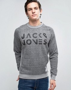 Свитшот с графическим принтом Jack &amp; Jones Core - Серый