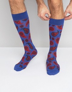 Носки с принтом пейсли Happy Socks - Синий