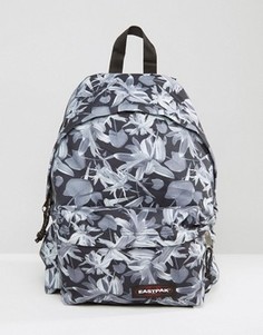 Черный уплотненный рюкзак с тропическим принтом Eastpak PakR - Черный