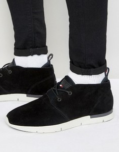 Замшевые кроссовки средней высоты Tommy Hilfiger Tobias - Черный