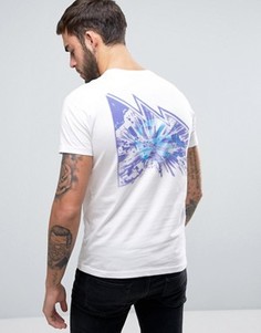 Белая узкая футболка с логотипом и принтом на спине PS by Paul Smith - Белый