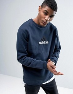 Темно-синий свитшот с круглым вырезом adidas Originals Equipment BK7666 - Темно-синий