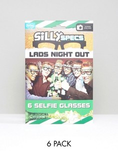 Набор из 6 маскарадных очков для мужской вечеринки - Мульти Gifts