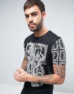 Футболка с драконом Brave Soul - Черный