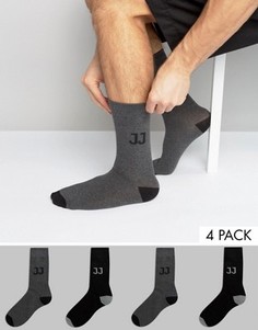 4 пары носков с логотипом Jack &amp; Jones - Мульти