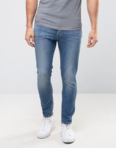 Зауженные джинсы с заниженным шаговым швом Calvin Klein Jeans - Синий