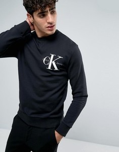 Черный свитшот с логотипом Calvin Klein Jeans Re-Issue - Черный