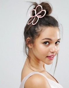 Заколка для волос с вуалеткой ограниченной серии - Розовый Asos