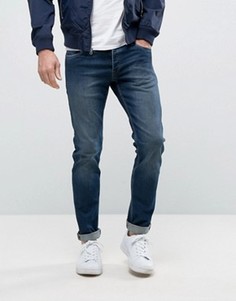 Темно-синие выбеленные джинсы слим Jack &amp; Jones Intelligence - Синий