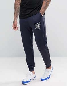 Джоггеры скинни SikSilk - Темно-синий