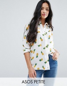 Блузка с ананасами ASOS PETITE - Мульти