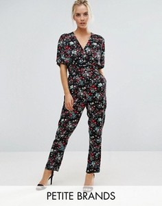 Комбинезон с цветочным принтом Uttam Boutique Petite - Темно-синий