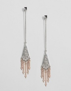 Серьги-подвески с филигранной отделкой ASOS - Мульти