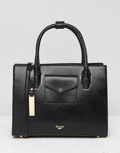 Сумка-тоут с клапаном на кармане Dune Dertina - Черный