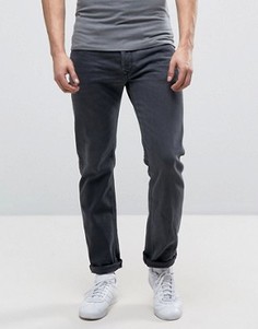 Темно-серые выбеленные прямые джинсы Diesel Waykee 0859X - Серый