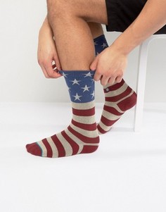 Красные носки с американским флагом Strance The Fourth - Красный Stance